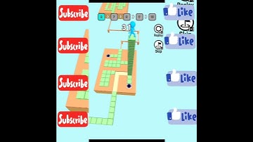 Stacky Dash Maze Run Game Play Level 6 Part 3 Black Holl ( Crazy Video 381 )