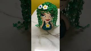 Cute clay planter 🥰😍|| #trending #aestheic #ytshorts #cardcreations #craft #diy #claycraft #clay