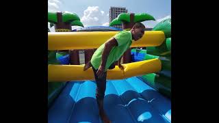 Information Follow me and experience the inflatable obstacle course #awesome #obstaclecourse #inflatable Update