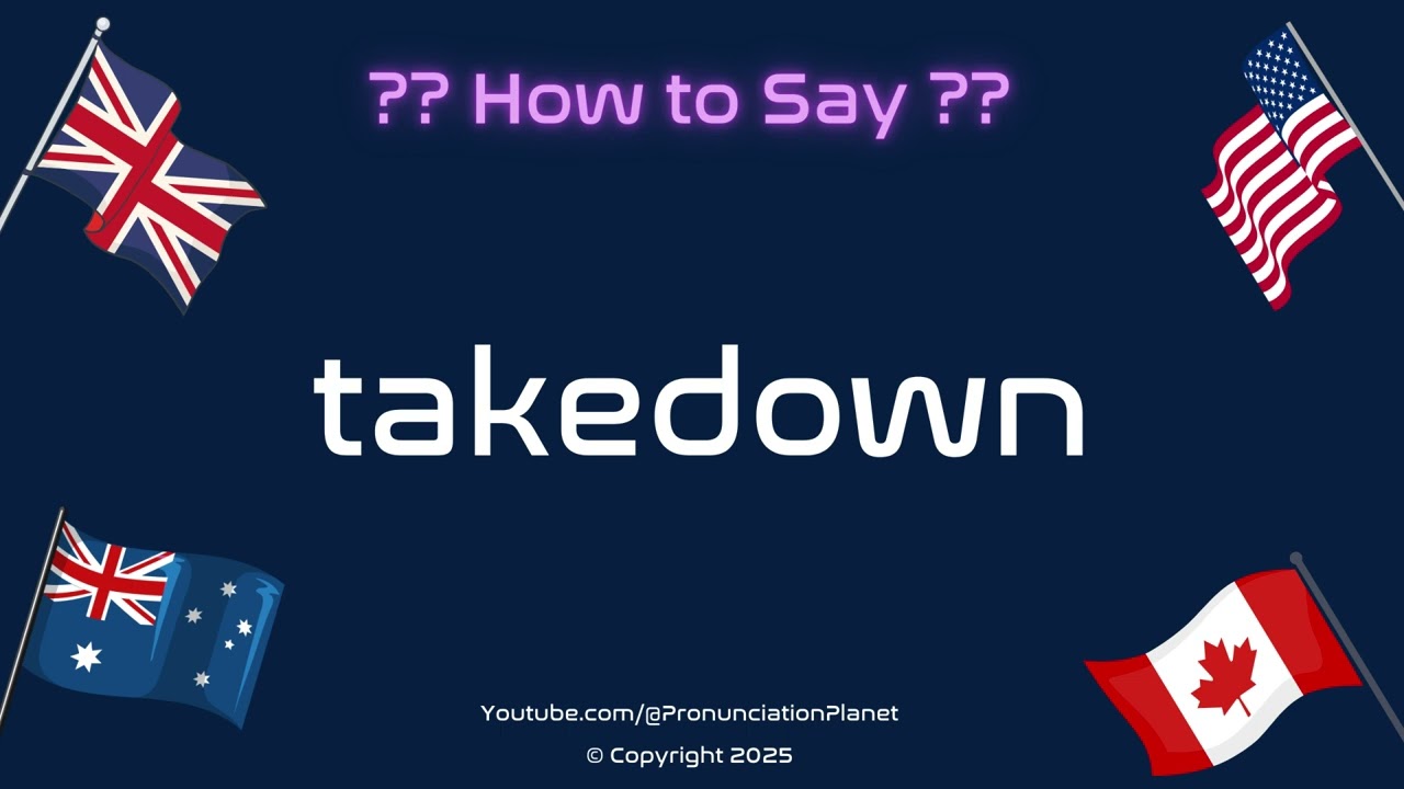 🛑🤼‍♂️ How to Pronounce takedown? (CORRECTLY) | Pronunciation Planet