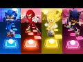 Sonic vs knuckles vs super sonic vs sonic exe  tiles hop edm rush