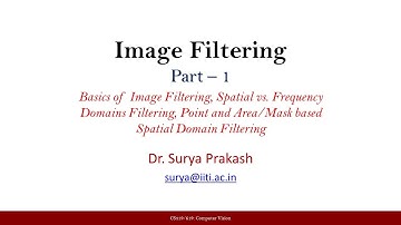 Lecture 14: Image Filtering - Part 1