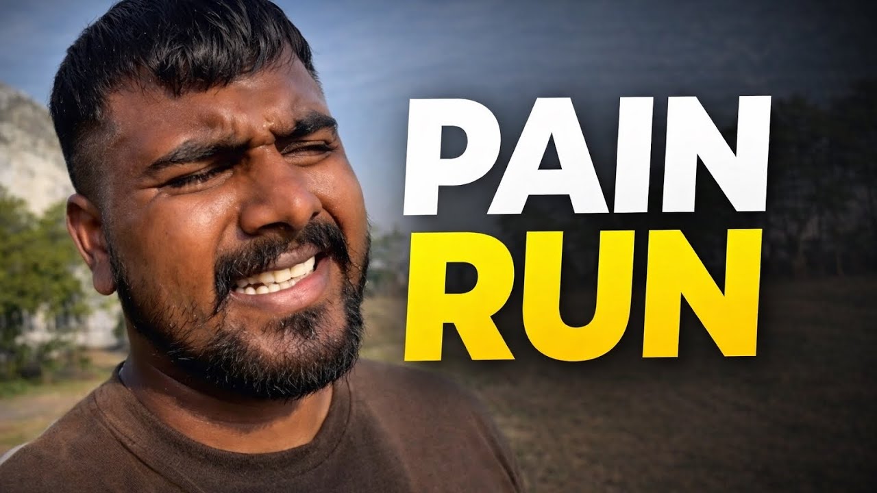 Day 26 | Legs Pain 😖 3.5 KM Run + Back & Biceps 💪