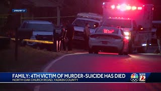 Yadkin County shooting victim dies from injuries, becomes fourth family member killed, family says