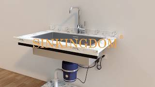 Famous SINKINGDOM sink top air switch with brass  button for garbage disposal, single outlet Net Worth