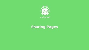 Vidyard - How to use a Sharing Page