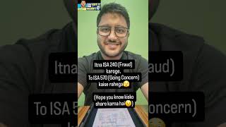 ISA 240 ❌️ ISA 570 ✅️ @accawithcasupreetagrawal Subscribe for Daily Audit Fun #acca #accaexam