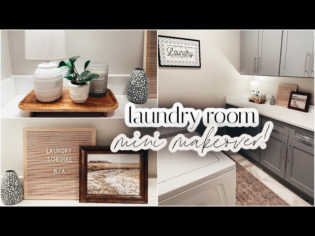 Laundry Countertop Decor and Organization: Spring Refresh - VIV & TIM