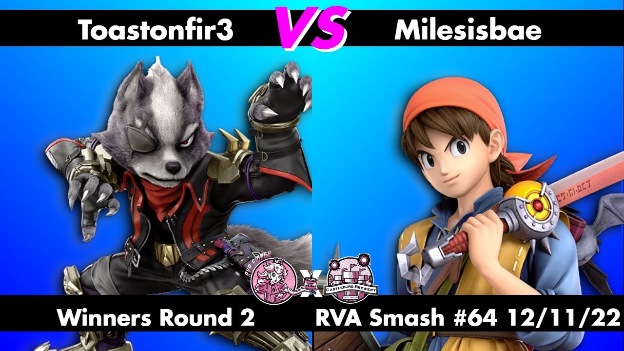 RVA Smash 64 Toastonfir3 (Wolf) vs Milesisbae (Hero) Winners R2