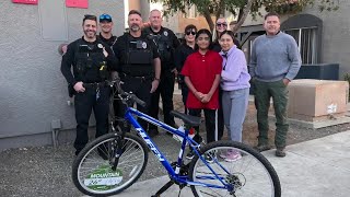 Glendale officer helps teen get new set of wheels after bike was stolen
