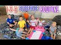 Best ever sleepover routine