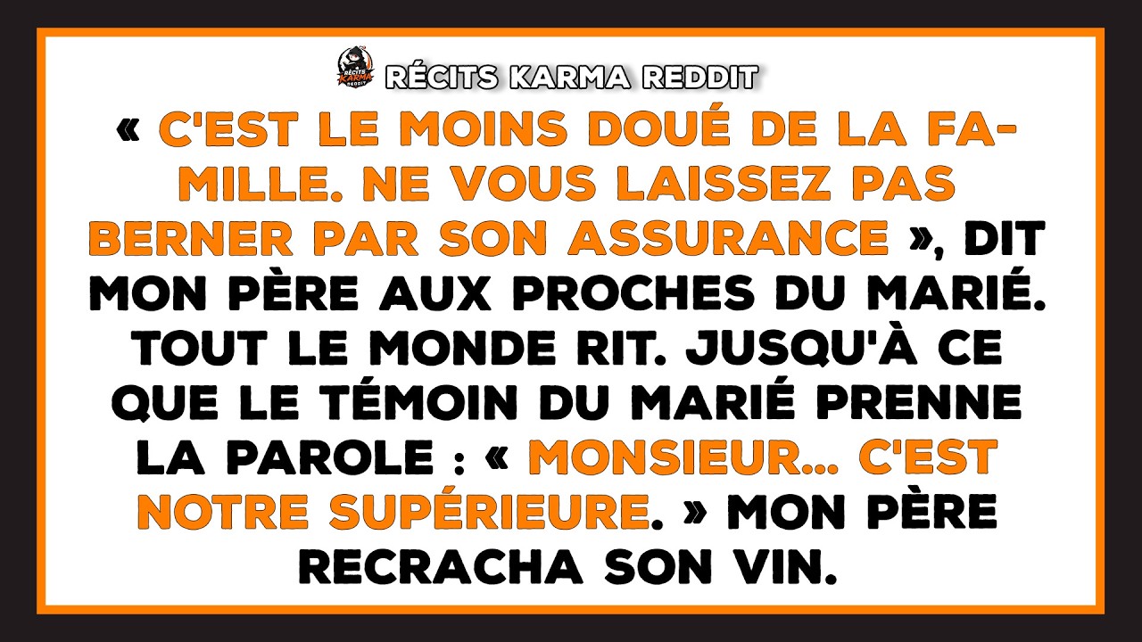 Je sirotais mon vin quand mon père m’a pointée du doigt devant trois tables : « C’est le plus grand échec de ma famille. » Les proches du marié ont ri. Une femme a failli renverser son champagne....