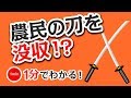 1分で分かる日本の歴史　安土桃山時代⑦　「刀狩と兵農分離」