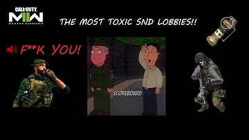 THE MOST TOXIC SND LOBBIES ON MW2 AND FUNNY MOMENTS!!