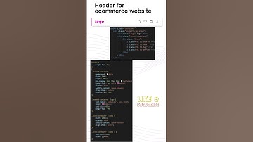 Header for ecommerce website