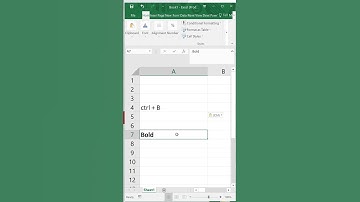 How to bold the text in excel sheet