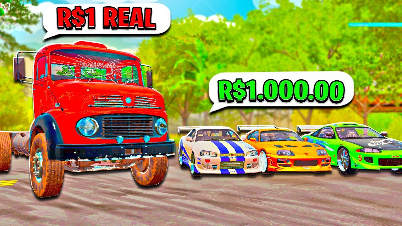 SAI DO CAMINHÃO DE R$1 PRA SUPER CARROS DE R$1.000.00 no SIMULADOR BRASILEIRO!