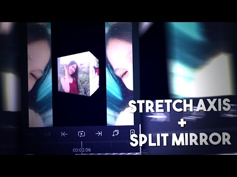 Alight Motion Tutorial | Stretch axis + Split mirror transition