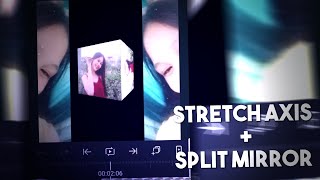Alight Motion Tutorial | Stretch axis + Split mirror transition