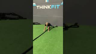 Battlerope Plank Pull Throughs