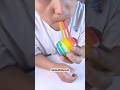 REVIEW Kẹo Dẻo Cầu Vồng Cuộn Trứng Có Bất Ngờ #trending #funnyshorts