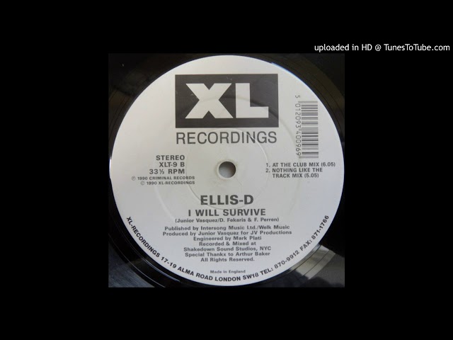 Ellis D - (Junior Vasquez) - I Will Survive (1989) - YouTube