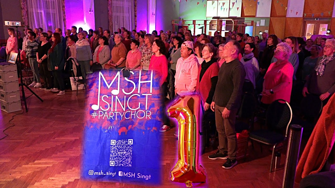 PUNKTum MSH Singt Partychor e.V. feiert 1. Geburtstag in Benndorf