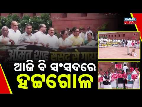Parliament Disrupted Again | Opposition Protest Against Amit Shah, House Adjourned