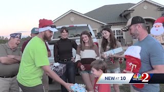 FPL surprises Brevard County veteran with holiday home decorations