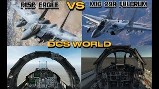 F15C EAGLE vs MiG 29C Fulcrum.Dogfight.DCS WORLD.