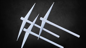 how to make PICKAXE from A4 paper. a4 origami, paper craft. DIY crafts from A4 paper
