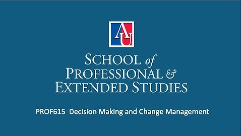 PROF615 Week#4 Instructor Video