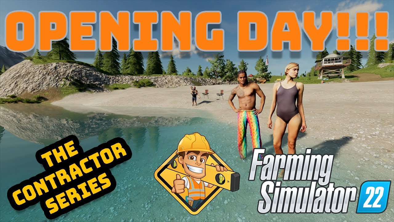 Opening the beach to the public! | FS22 | The Contractor Series - YouTube