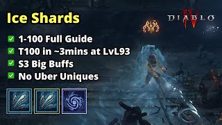 S-Tier Ice Shards Blasts Everything in S3 Leveling - Diablo 4