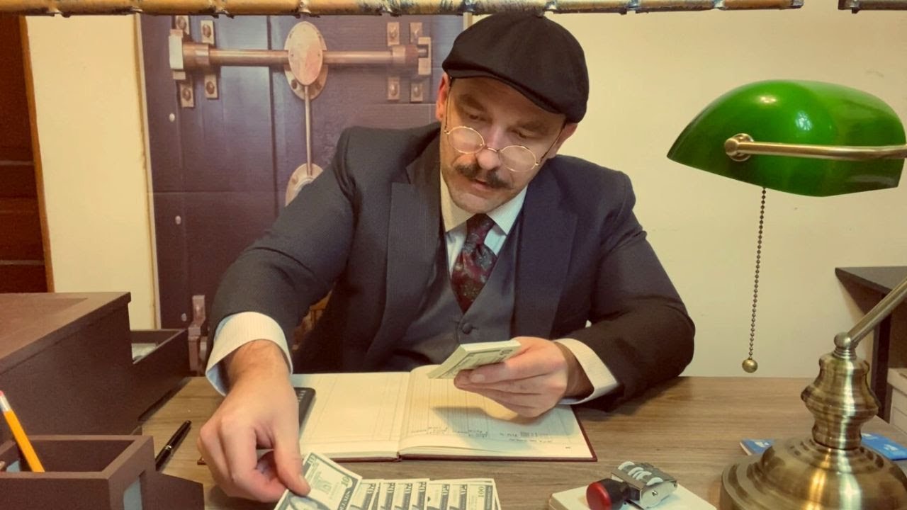Vintage Bank Teller (ASMR Role Play)