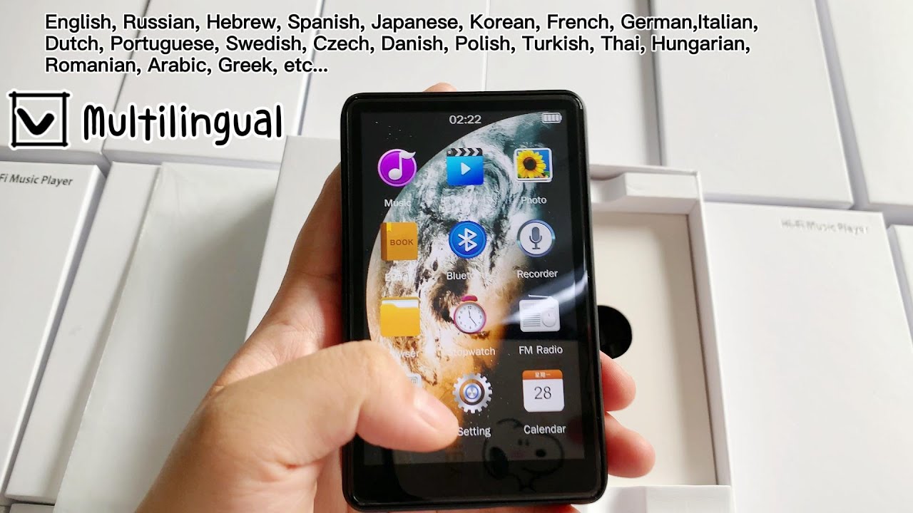 4 Inch X20 Touch Screen MP3 Player - Multilingual