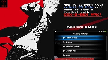 How To Convert Your Retail PS Vita And Turn It To A Testkit With CEX2REX! [PART 1]