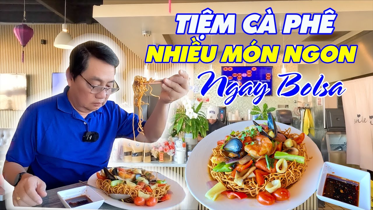 Ngay Bolsa, Tiệm có view cà phê rộng rãi yên tĩnh, nhiều món ăn ngon và thức uống. Đen Đá Cafe
