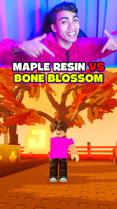 MAPLE RESIN VS BONE BLOSSOM TUMBUHKAN TAMAN 😱
