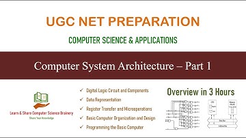 Computer System Architecture - Part 1 - Overview in Tamil | UGC NET Computer Science Unit 2 Outline