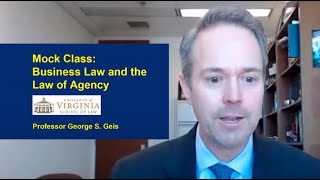 Mock Class: Business Law and the Law of Agency