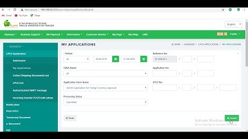How to modify the submitted application on Ethiopia electronic Single Window system