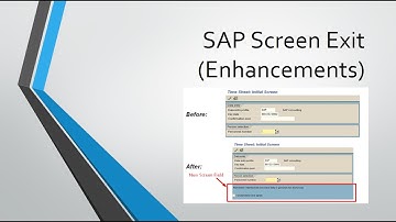 Screen exit in sap abap with example- Part 1 | SAP ABAP