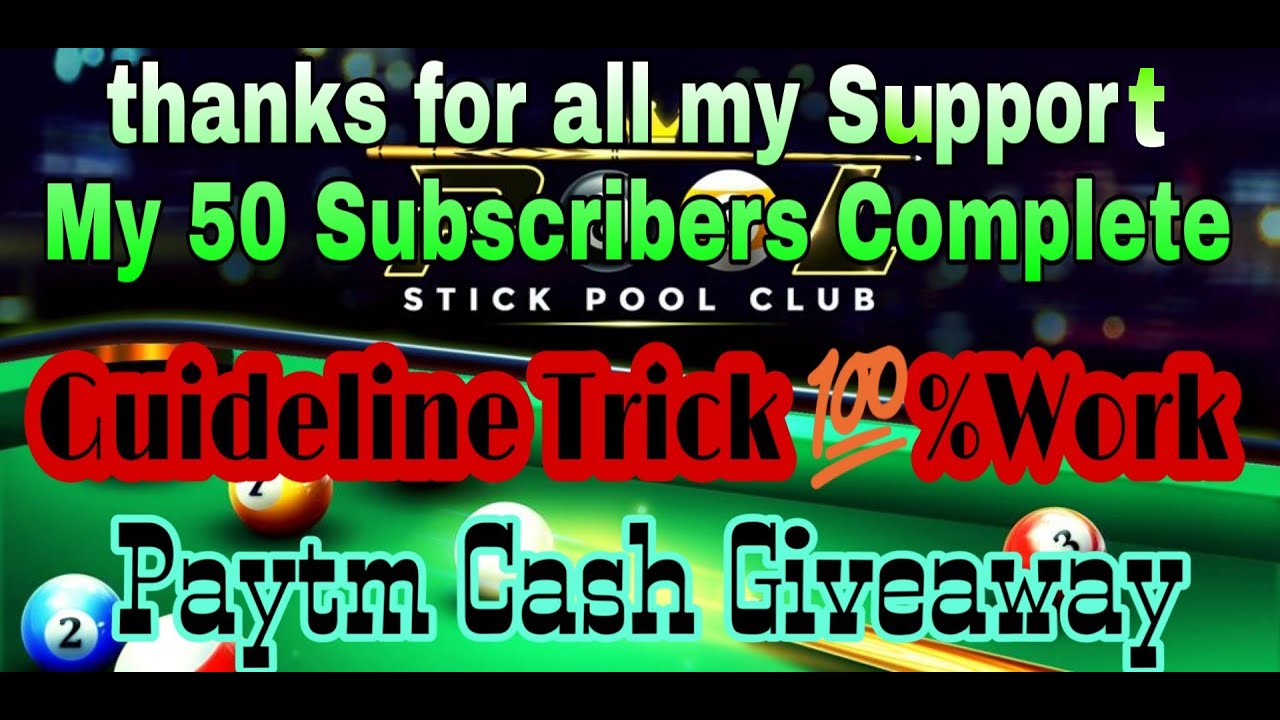 Stick Pool Club ||™Guideline tools hacked 100% Win Unlimited paytm cash