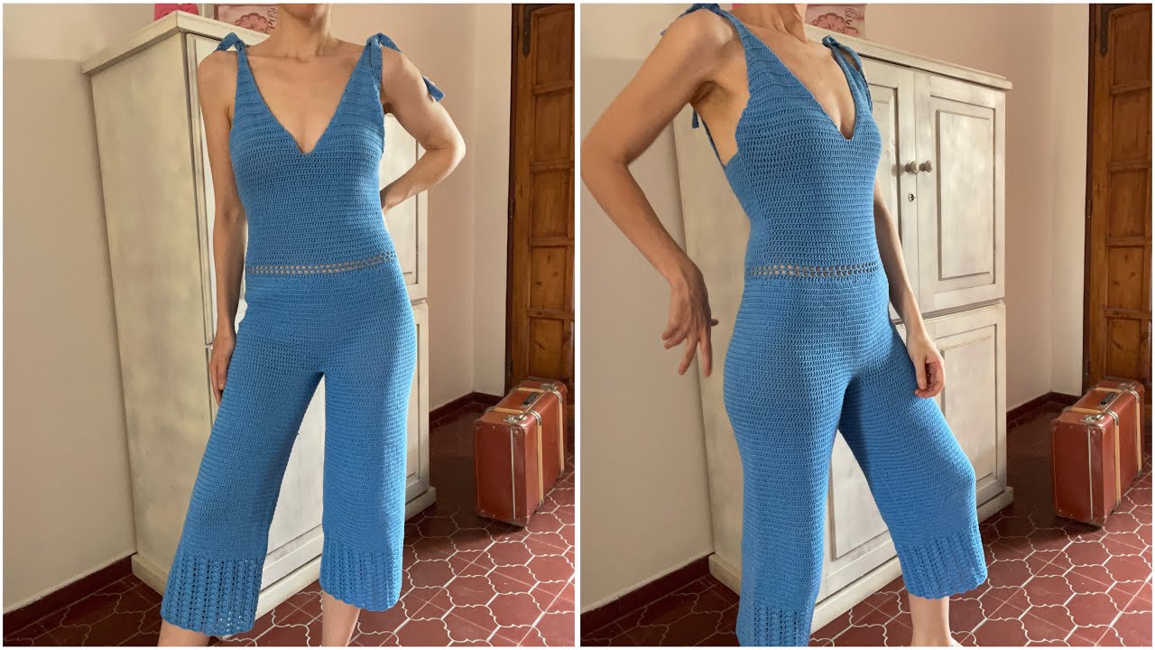 Enterizo a crochet o ganchillo 😍🥰