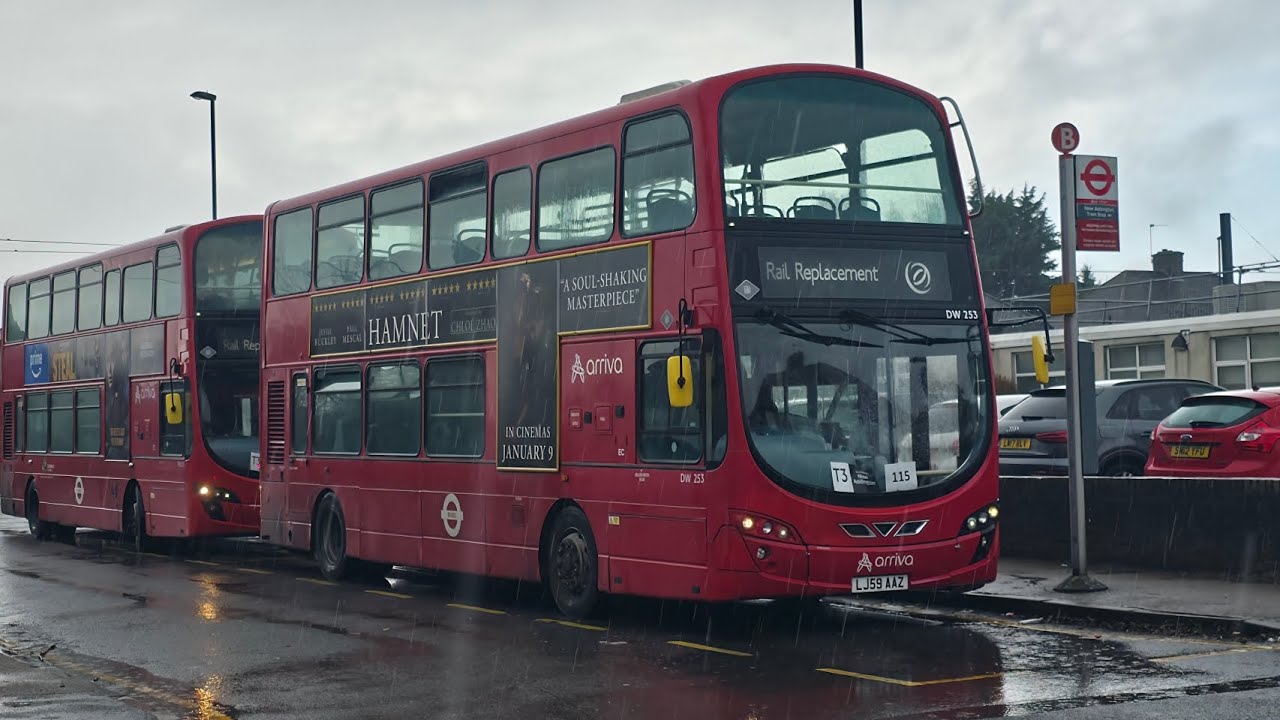 Arriva London DW253 LJ59AAZ route T3 Tram replacement (Lovely Voith)