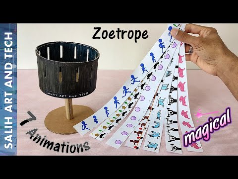 Zoetrope | How to make Zoetrope | Classic Paper Animation | Optical Illusion