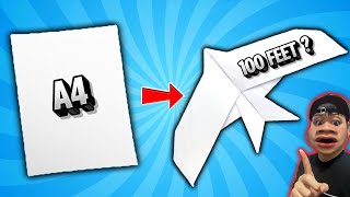 How to Make a Paper Bird Plane That Flies Over 100 Feet | Best DIY Paper Airplane for Distance