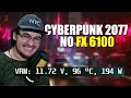 JOGANDO CYBERPUNK 2077 NO FX6100 E RX580! VRM EXPLODIU?