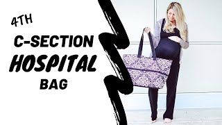 WHAT'S IN MY CSECTION HOSPITAL BAG / CSection Tips from a 4th Time CSection Mom